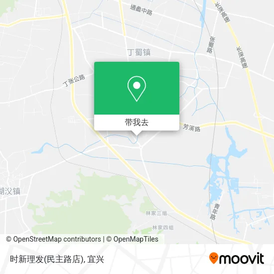 时新理发(民主路店)地图