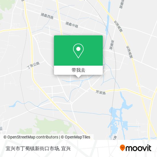 宜兴市丁蜀镇新街口市场地图