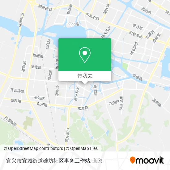 宜兴市宜城街道碓坊社区事务工作站地图