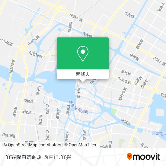 宜客隆自选商厦-西南门地图