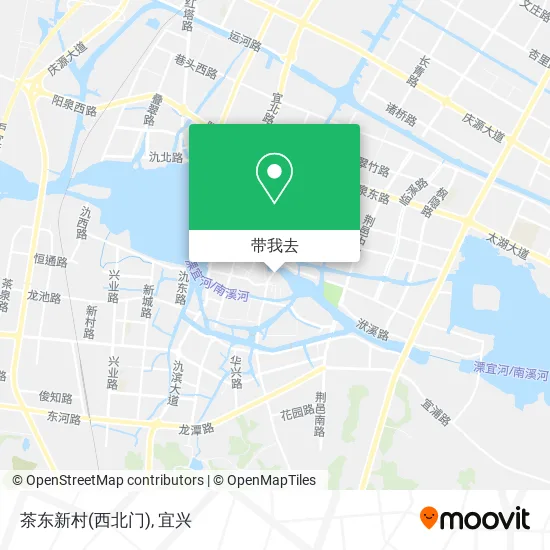 茶东新村(西北门)地图