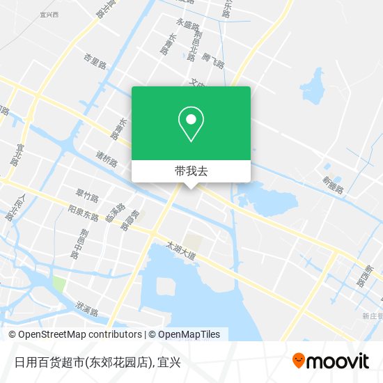 日用百货超市(东郊花园店)地图