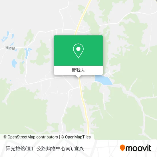 阳光旅馆(宜广公路购物中心南)地图