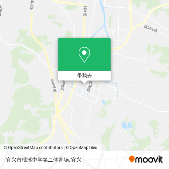 宜兴市桃溪中学第二体育场地图