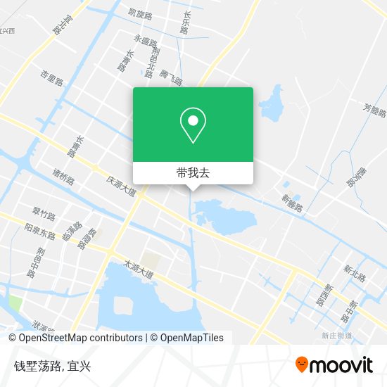 钱墅荡路地图
