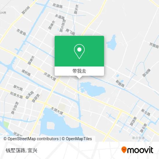 钱墅荡路地图