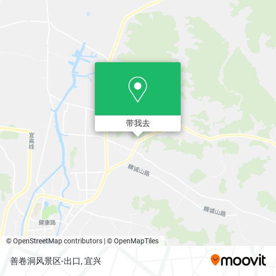 善卷洞风景区-出口地图