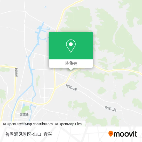 善卷洞风景区-出口地图