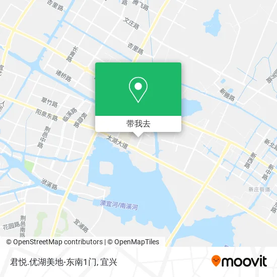 君悦.优湖美地-东南1门地图