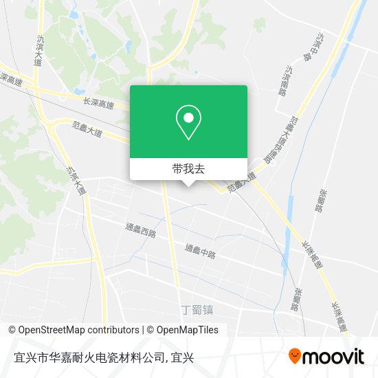宜兴市华嘉耐火电瓷材料公司地图