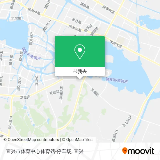 宜兴市体育中心体育馆-停车场地图