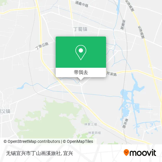 无锡宜兴市丁山画溪旅社地图