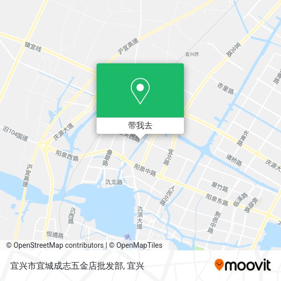 宜兴市宜城成志五金店批发部地图