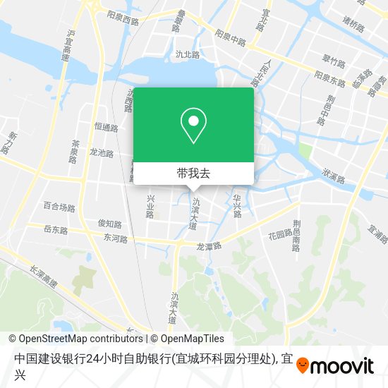 中国建设银行24小时自助银行(宜城环科园分理处)地图