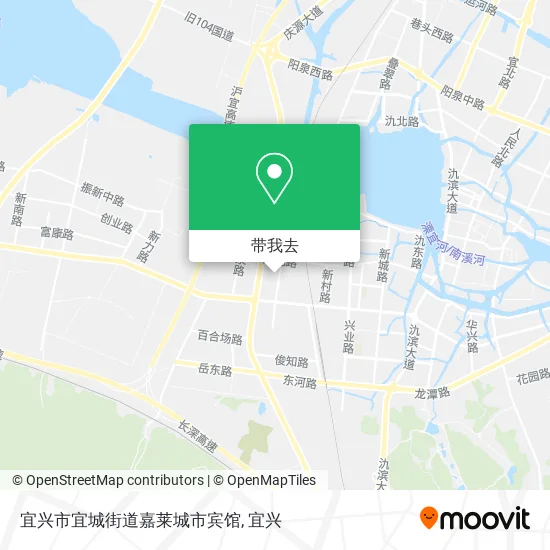 宜兴市宜城街道嘉莱城市宾馆地图