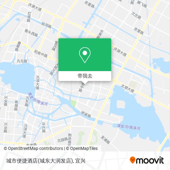 城市便捷酒店(城东大润发店)地图