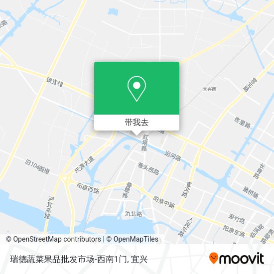 瑞德蔬菜果品批发市场-西南1门地图