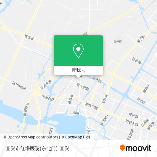 宜兴市红塔医院(东北门)地图