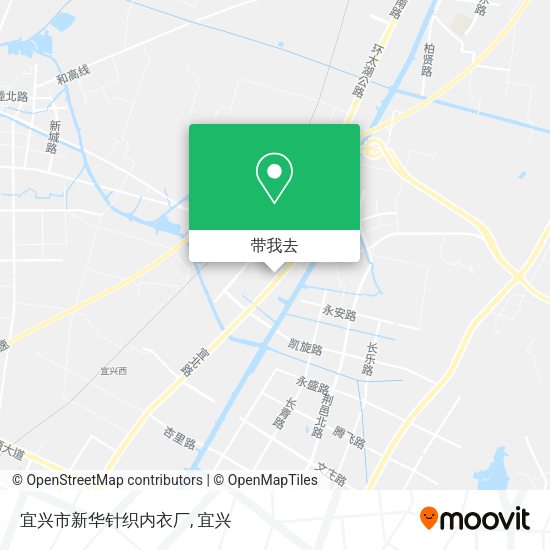 宜兴市新华针织内衣厂地图