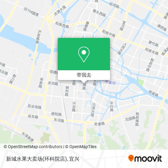 新城水果大卖场(环科院店)地图