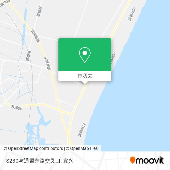 S230与通蜀东路交叉口地图