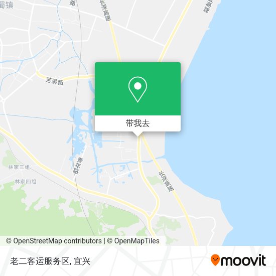 老二客运服务区地图