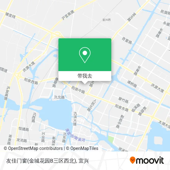 友佳门窗(金城花园B三区西北)地图