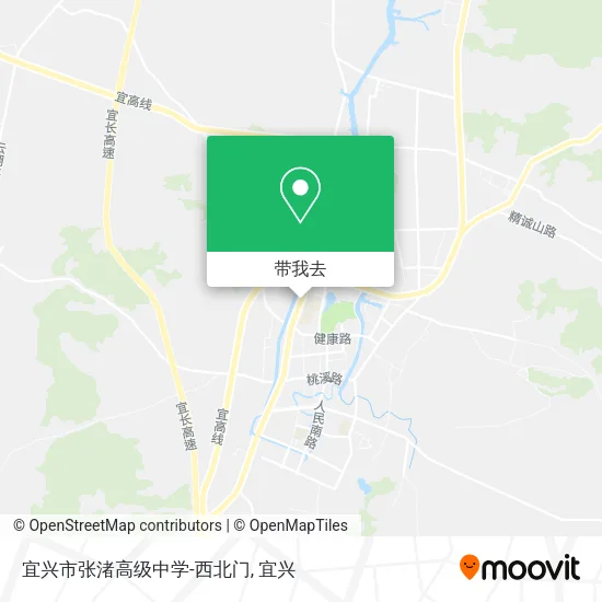 宜兴市张渚高级中学-西北门地图