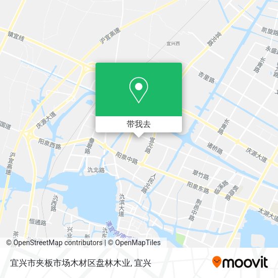 宜兴市夹板市场木材区盘林木业地图