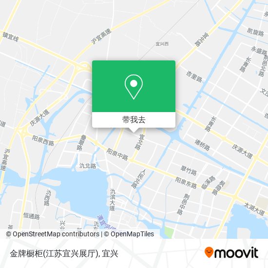 金牌橱柜(江苏宜兴展厅)地图