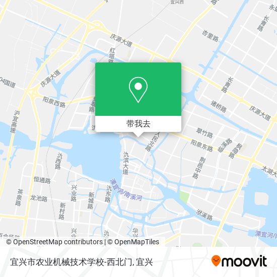 宜兴市农业机械技术学校-西北门地图
