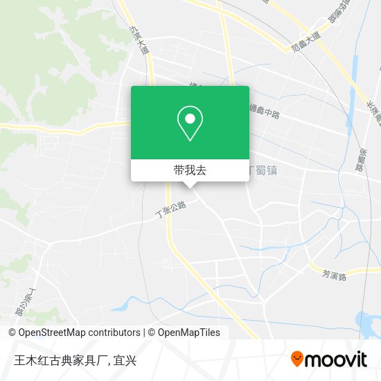 王木红古典家具厂地图