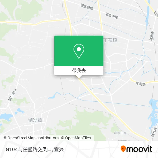 G104与任墅路交叉口地图