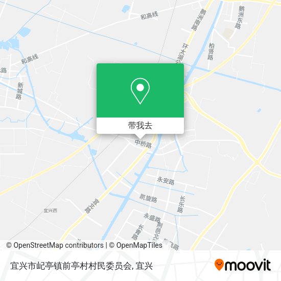 宜兴市屺亭镇前亭村村民委员会地图