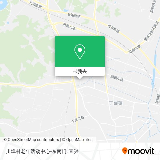 川埠村老年活动中心-东南门地图