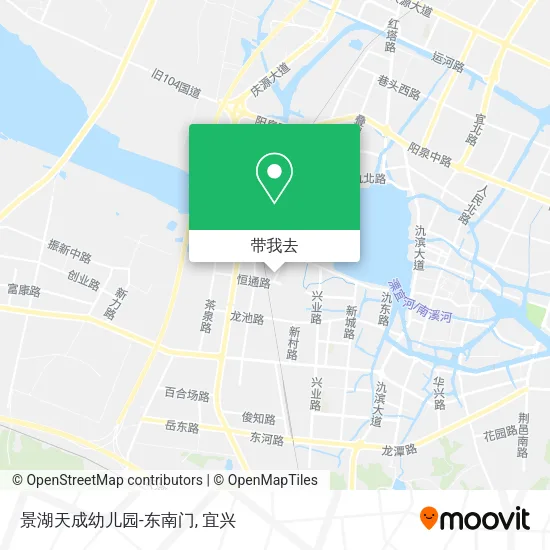 景湖天成幼儿园-东南门地图