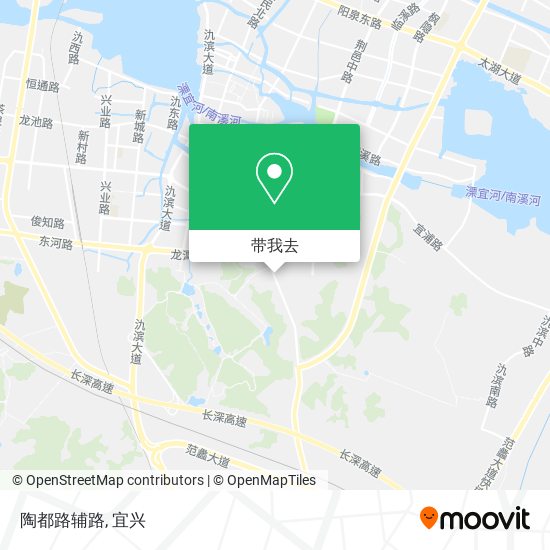 陶都路辅路地图