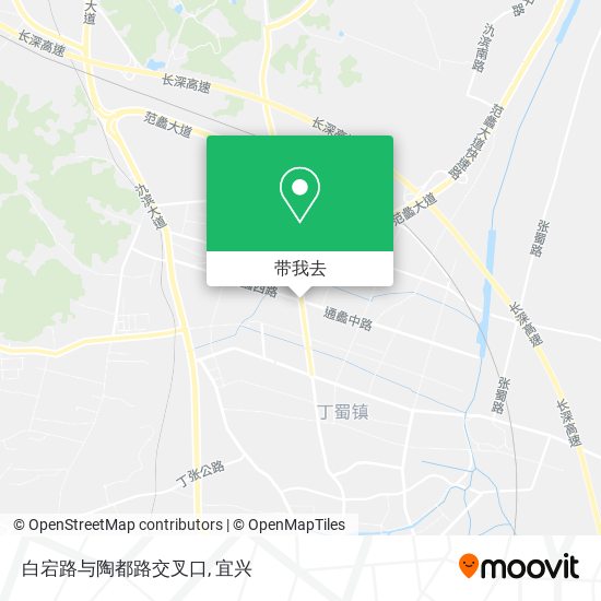 白宕路与陶都路交叉口地图