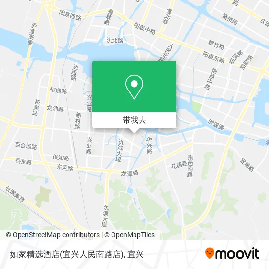 如家精选酒店(宜兴人民南路店)地图