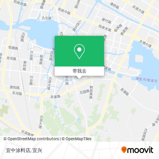 宜中涂料店地图