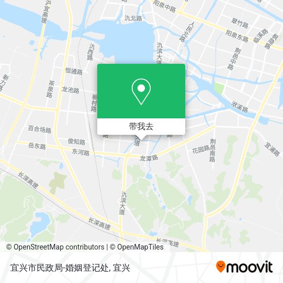 宜兴市民政局-婚姻登记处地图