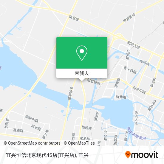 宜兴恒信北京现代4S店(宜兴店)地图