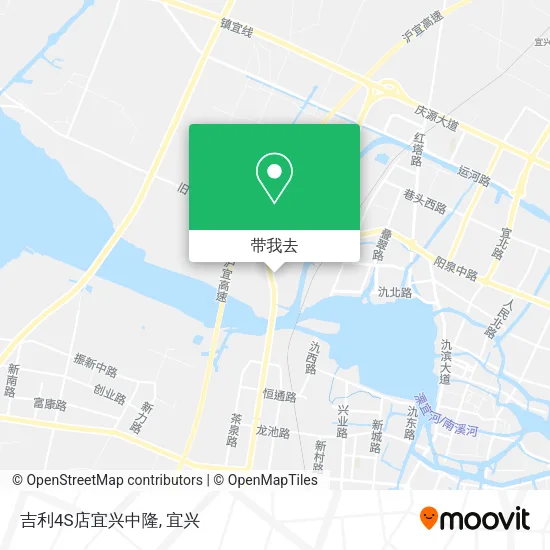 吉利4S店宜兴中隆地图