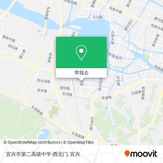 宜兴市第二高级中学-西北门地图