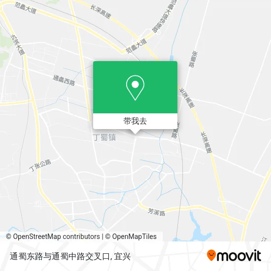 通蜀东路与通蜀中路交叉口地图