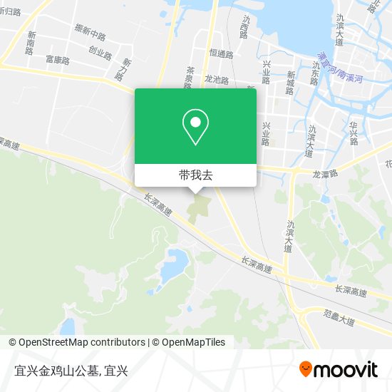 宜兴金鸡山公墓地图