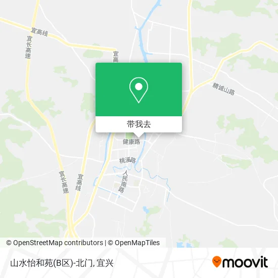 山水怡和苑(B区)-北门地图