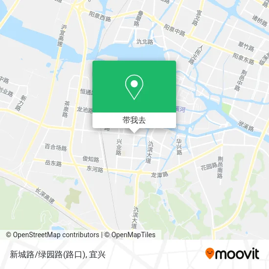 新城路/绿园路(路口)地图