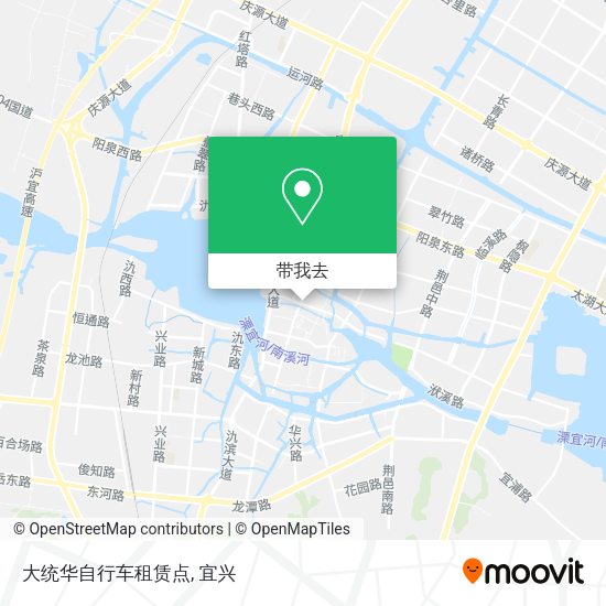 大统华自行车租赁点地图