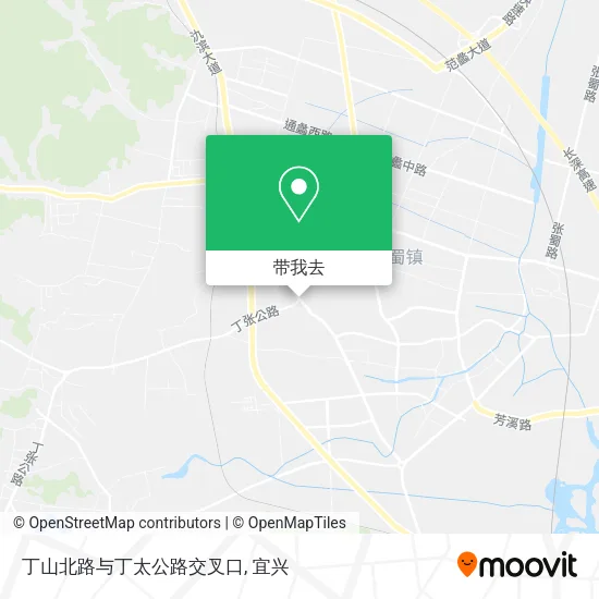 丁山北路与丁太公路交叉口地图